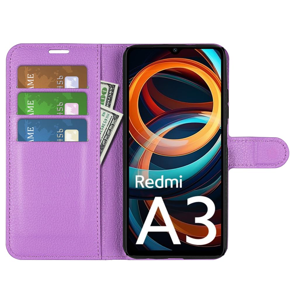 PHINIENLAND Cover per Xiaomi Redmi A3 / Redmi A3x Case PU Pelle