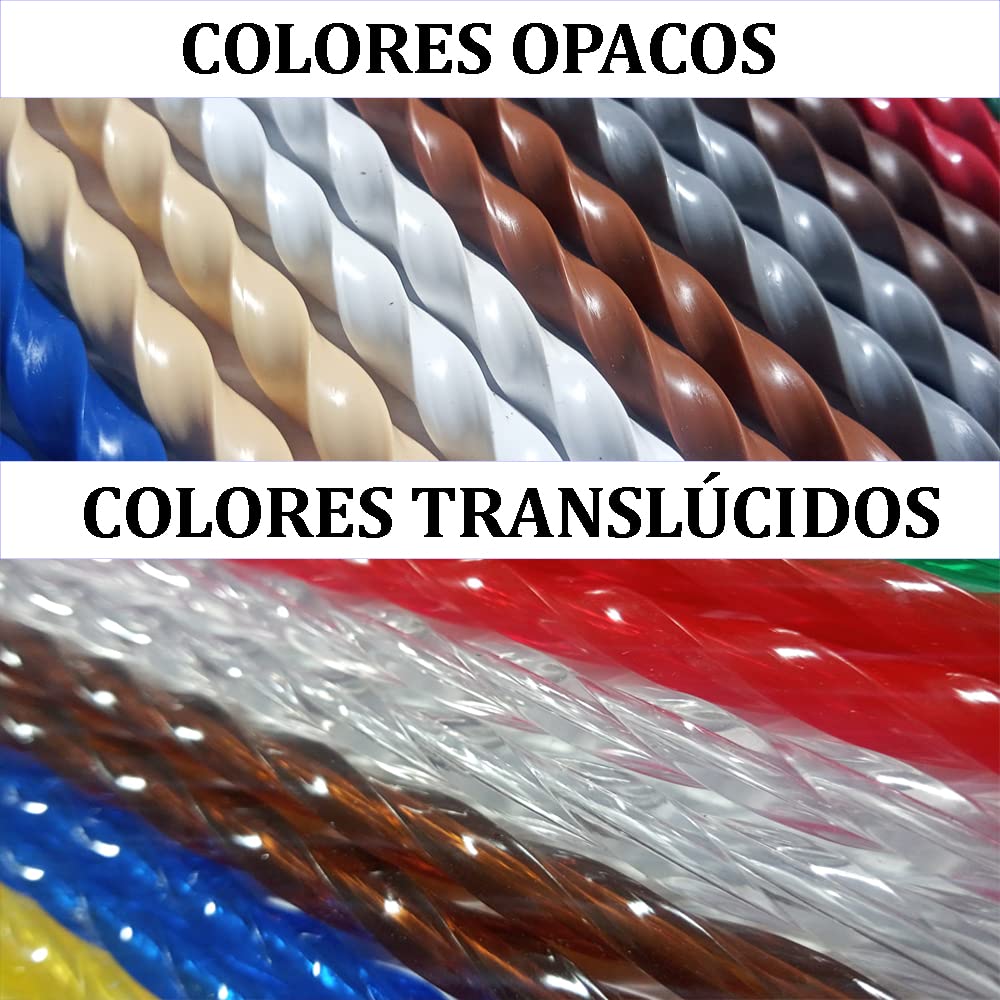 Cortinas - Tenda in corda per esterni, in plastica PVC e barra in alluminio, ideale per terrazze e verande, anti-mosche, grigio, 210 x 120 cm
