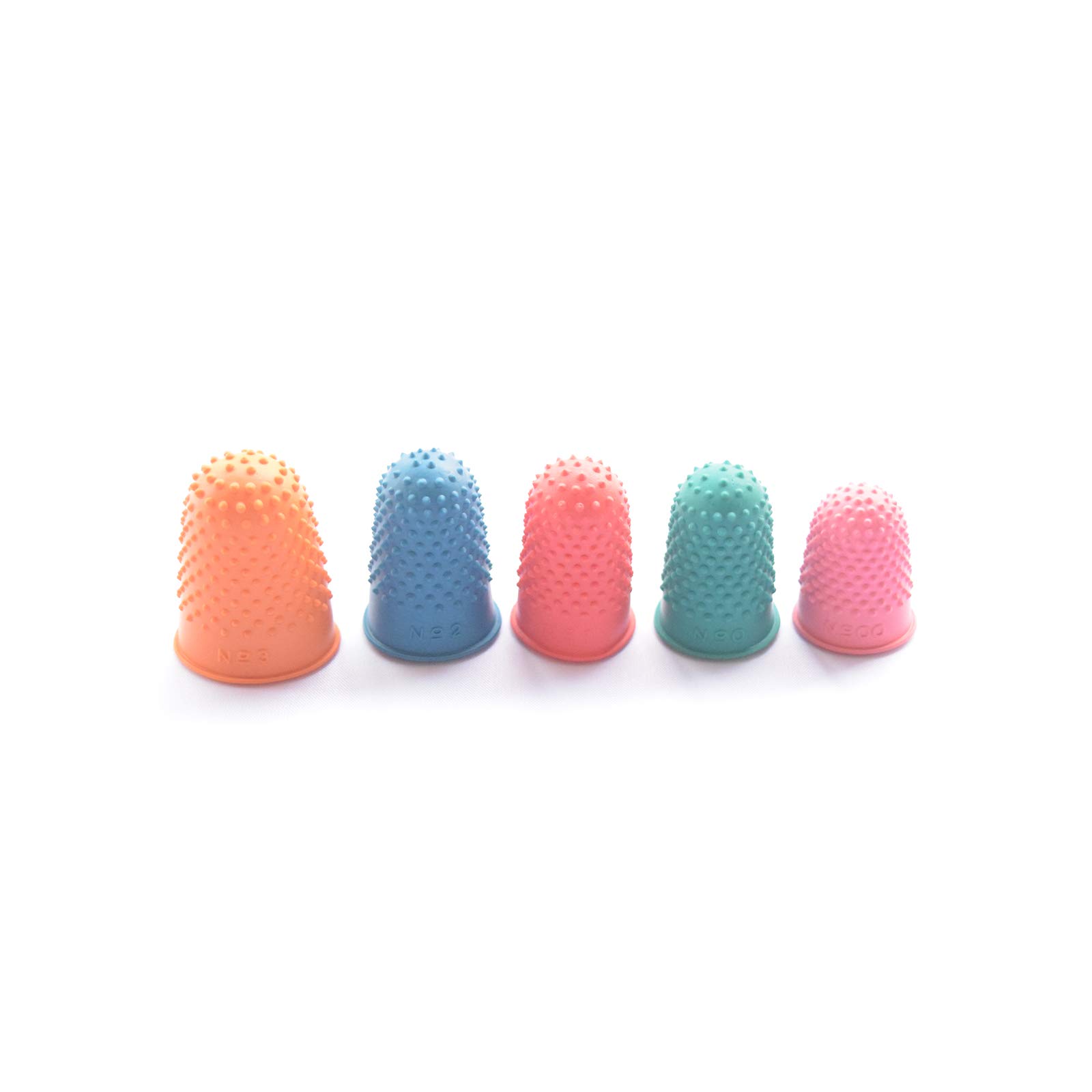 Buy 5 Sizes of Rubber Fingertip Pads 5 Colors of Rubber Fingertip Pads