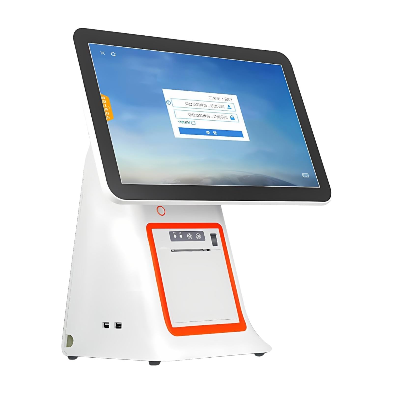 Pos Kasa All in One 15.6 Cala Touch Screen Z Drukarka Paragonow Wifi Bluetooth Dla Restauracja Sklep Supermarket Kawiarnia Male Biznesy Retail System(White,With 80mm printer)