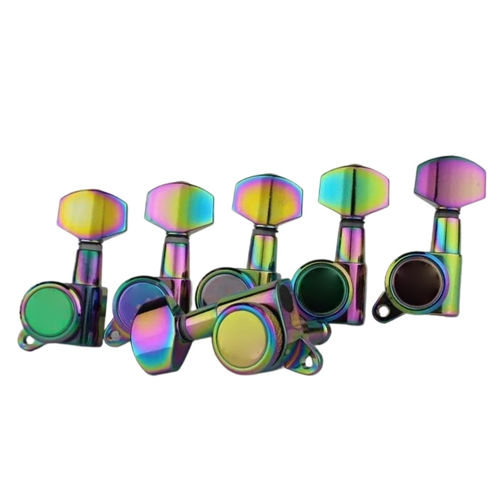 Estándar Guitarra Clavijas De Afinación Modelos De Afinadores 3R3L Clavijeros Guitarra Eléctrica Con Cuerdas Bloqueo Trasero ﻿(6L)