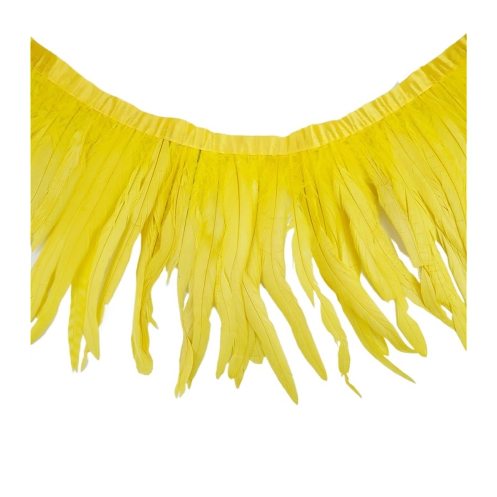 Frangia Con Piume 2 metri Colorato Gallo Coda Piuma Trim for Il Cucito E Artigianato FAI DA TE Piume Frange for I Vestiti Accessori di Carnevale