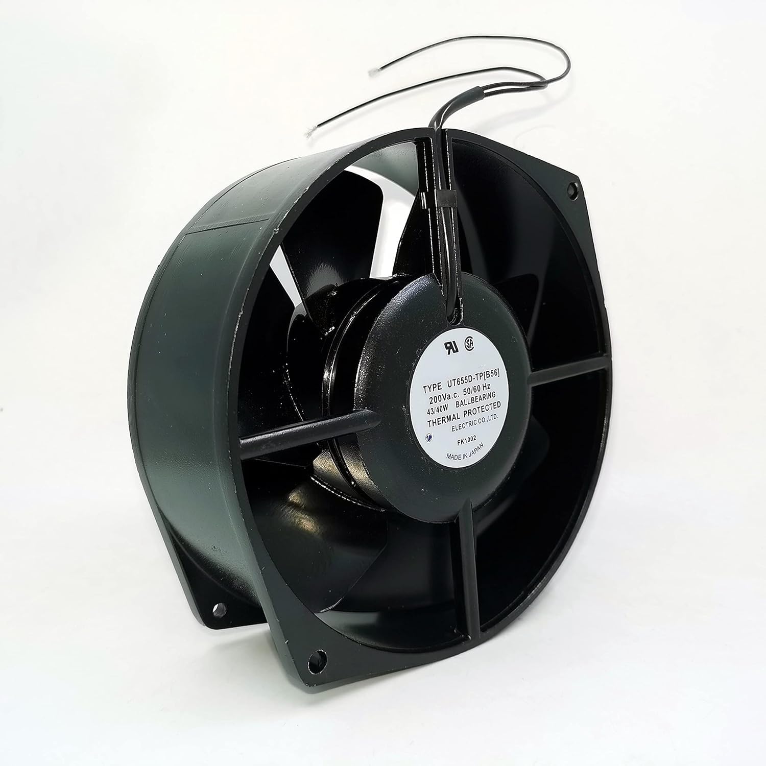 UT655D-TP[B56] Royal Fan 200Vac 43/40W 172×150×55mm Metal Cooling Fan
