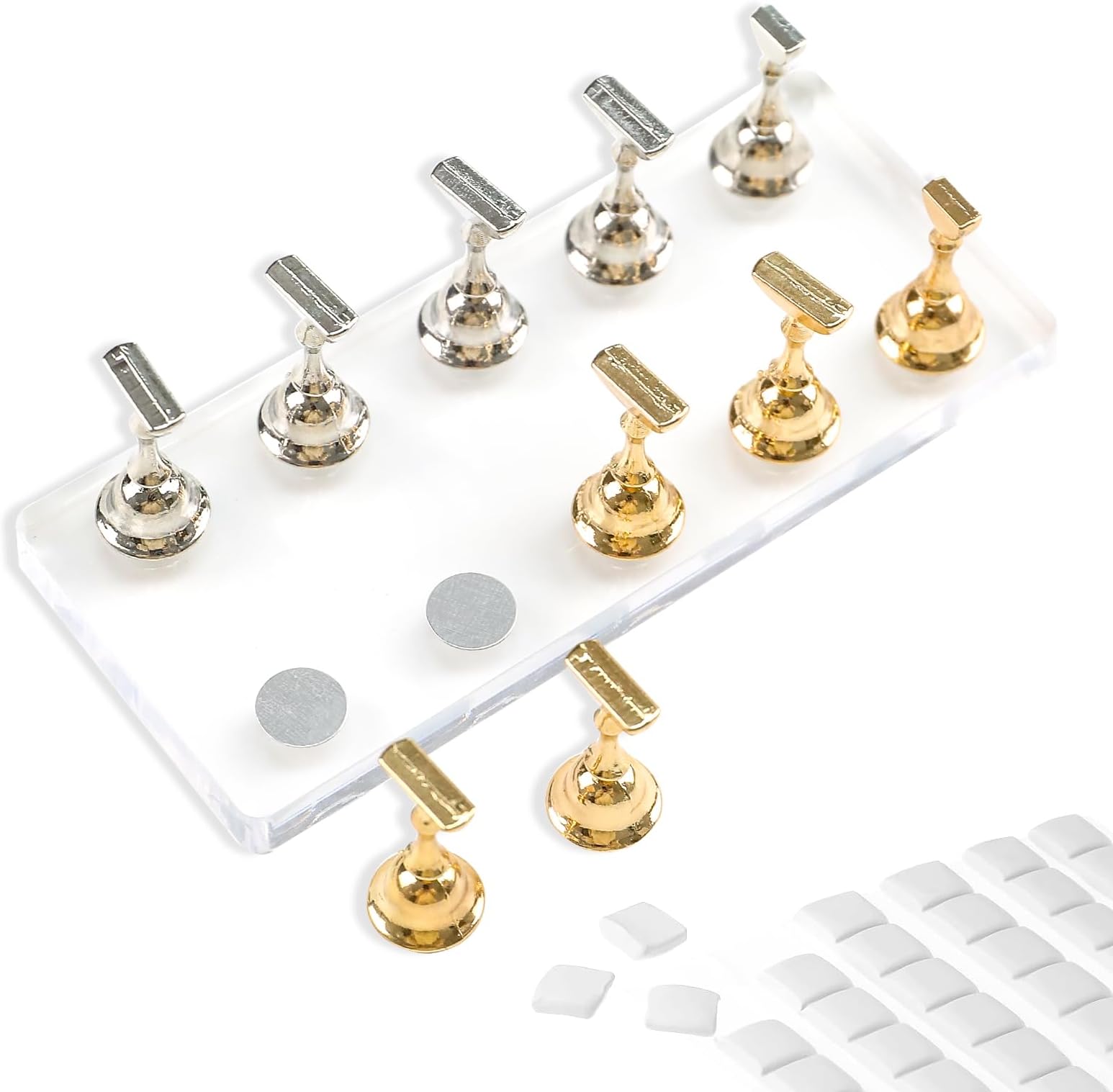 BQAN 2 Set Nail Holder for Painting Nails, Transparent