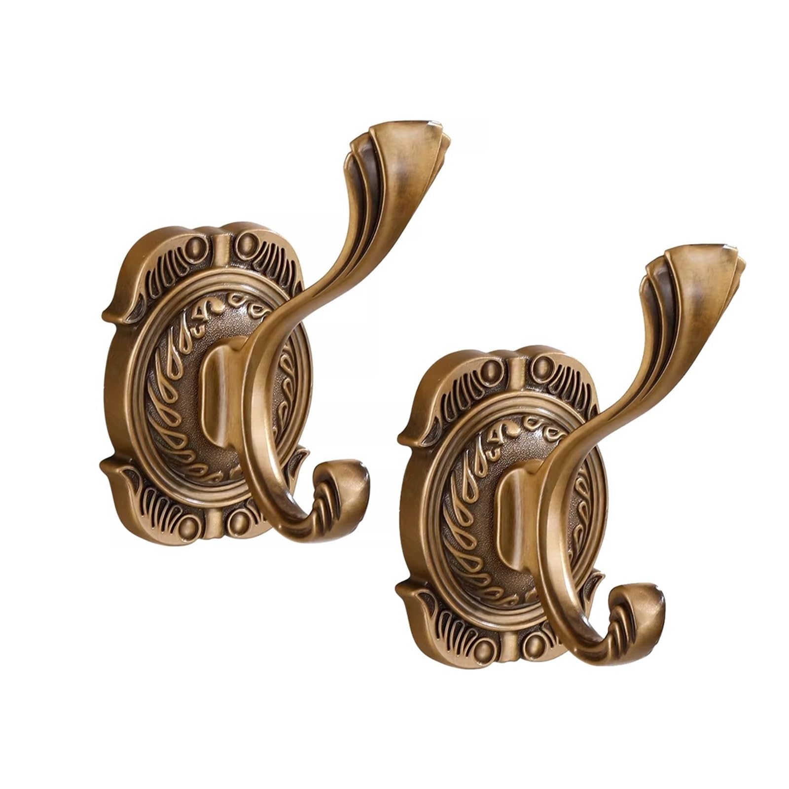 Wdwdw B Coat Rack With Hooks Vintage,Durable European Antique Towel,Strong No-Drill Wall For Athroom Entryway,2 Pieces