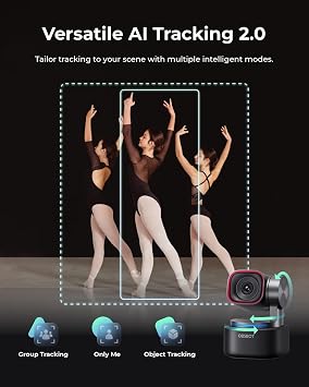 OBSBOT Tiny 3 Yapay Zeka Destekli Mekansal Ses 4K PTZ Web Kamerası
