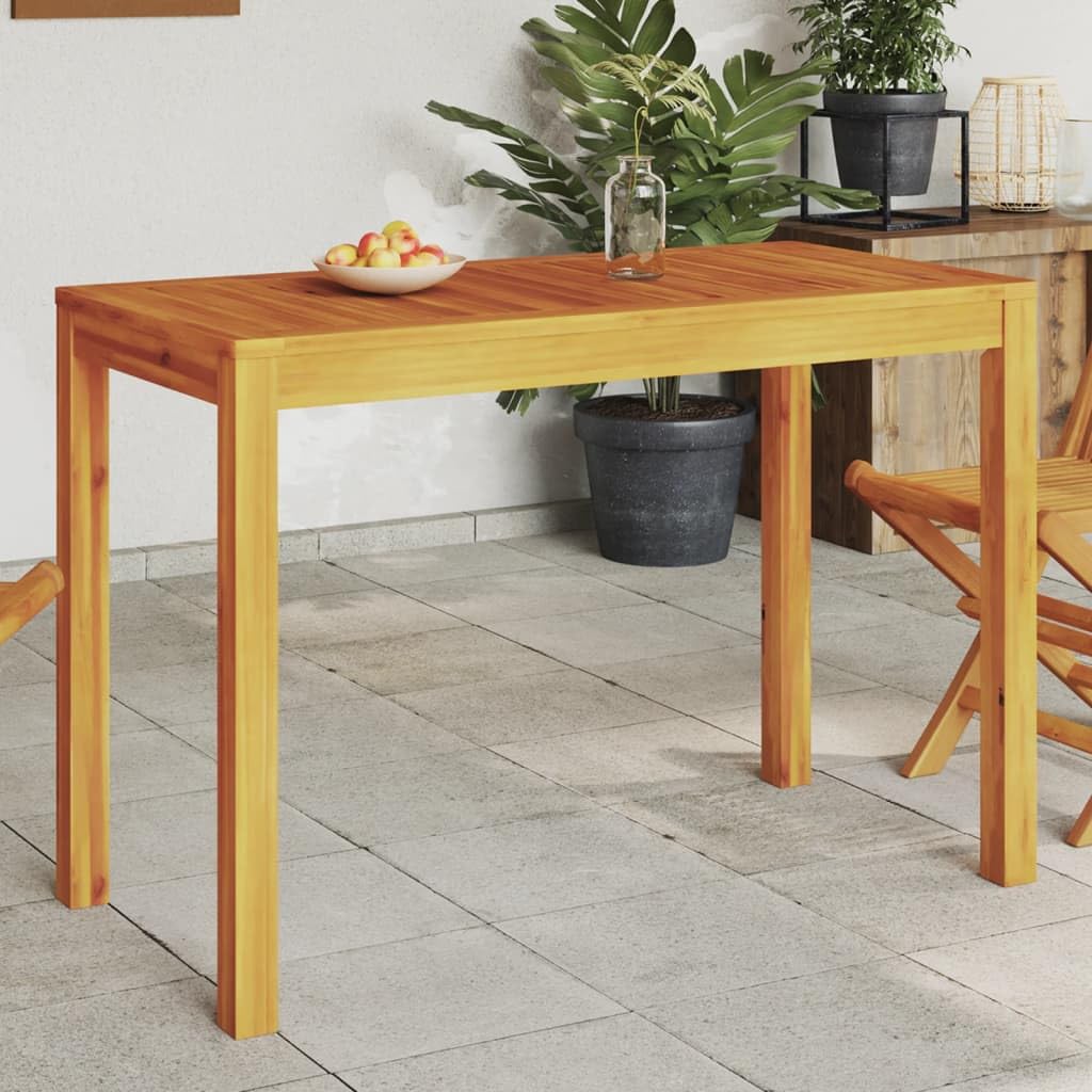 LAPOOH Tavolo da pranzo da giardino in legno massello di acacia 110 x 55 x 75 cm, set tavolo e sedie da giardino, tavolo terrazza esterna e sedie, set terrazza, mobili da giardino esterno - 366368