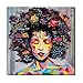 Pinetree Art African American Black Art Wall Decor Canvas Wall Art, Original Designed Pop Graffiti Style Painting on Canvas Poster Print Without Frame(16 x 20 inch, B Unframed)