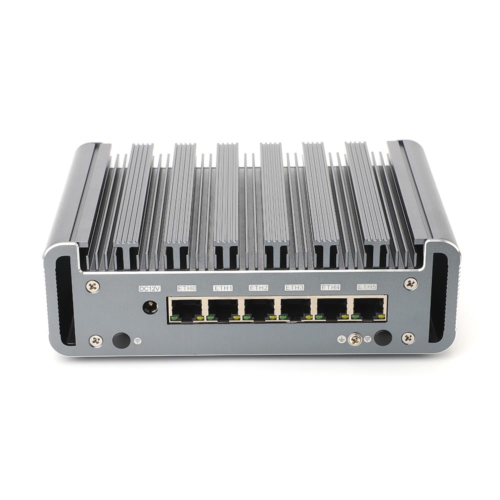 Firewall Hardware, PFSense, Mikrotik, OPNsense, VPN, Network Security Appliance, Router PC, I3 8130U, RS36, 6 x I211 Gigabit Nics, 4 x USB3.0, COM, HDMI, Fanless, 0 RAM, 0 Storage, Barebone No System