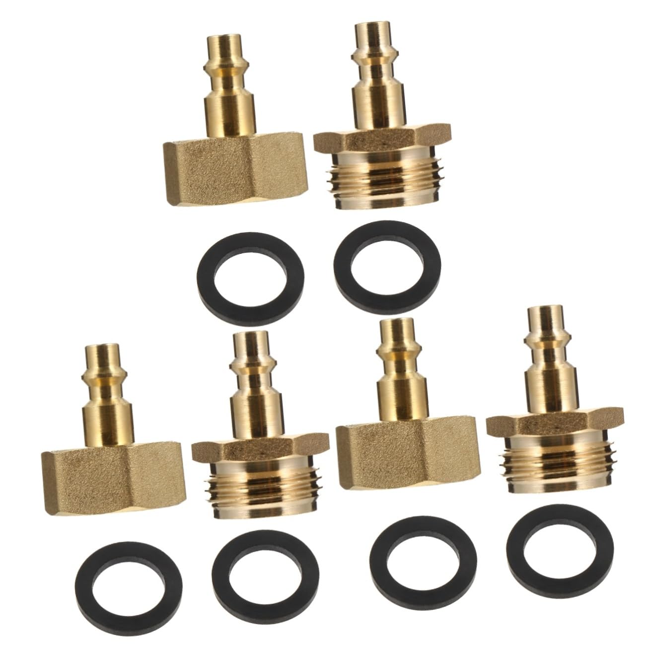 Mipcase 6pièces Adaptateur De Raccord Rapide pour Tuyau Arrosage Connecteur Male pour Outils De Jardin Et Systèmes Irrigation