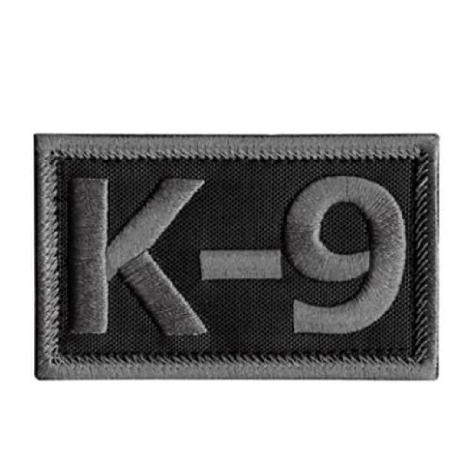 K-9 Patch (3 Inch) Embroidered Subdued (Hook + Loop) K9 Handler Badge Canine Dogs Harness Dog Jacket Vest, Training Gift Patches