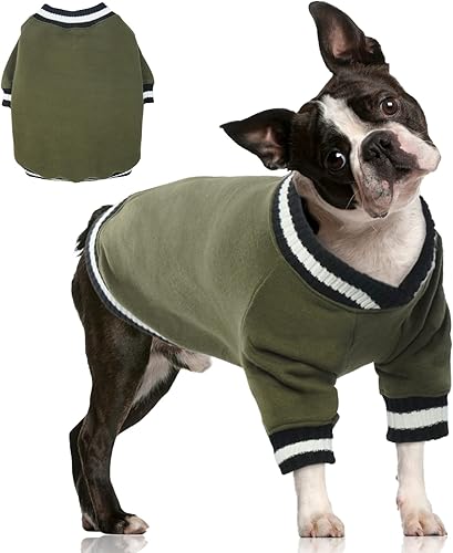 FUAMEY Suéter de invierno para perro, abrigo de invierno para clima frío, ropa para perro, chaqueta cálida para perro, chaleco de invierno para