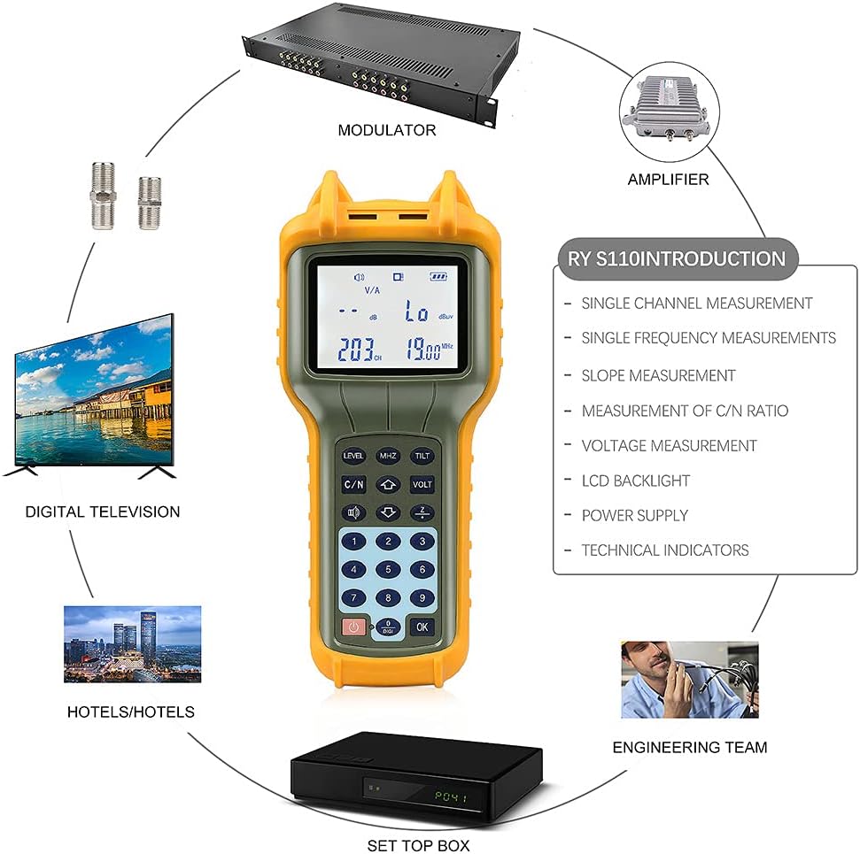 Promo Discount Up To 70% Off CATV Tester Cable TV Handle Signal Level Meter S110 DB Best Tester Suitable for The Television and Cable Television Engineering Installation and Detection Up To 40% OFF CATV Tester Cable TV Handle Signal Level Meter S110 DB Best Tester Suitable for The Television and Cable Television Engineering Installation and Detection