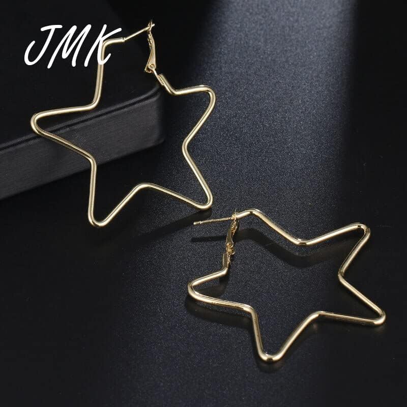 Miniatura 4 de 2024 New 18K Gold Star Earrings Exquisite Geometric Simple Alloy Metal Rose Gold Jewelry For Women Girls Birthday Party Gift Fashion Accessories