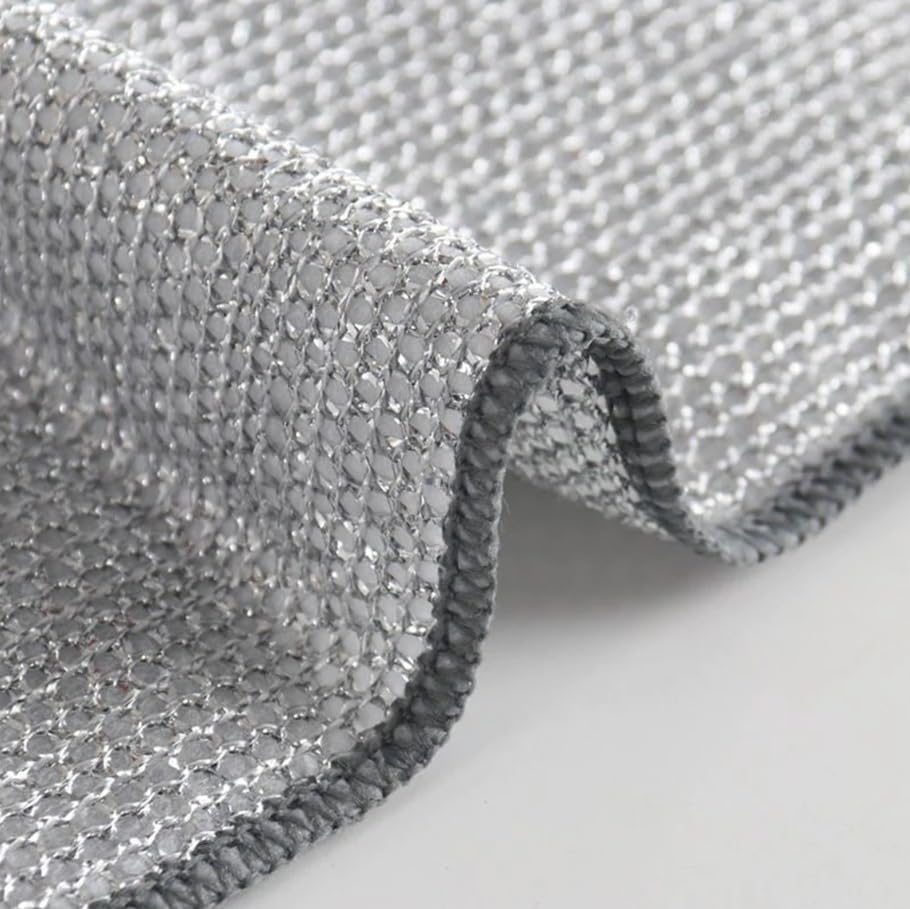 AirOK Pack of 6-Non-scratch wire dishcloth, multipurpose wire dishwashing rags for wet and dry, easy rinsing, reusable, wire cleaning cloth for kitchen, sinks, pots & pan (B0D18X27WL) Amazon Price History, Amazon Price Tracker