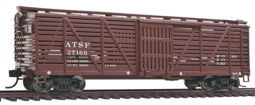Wagon Stock Car HO Santa Fe wagon bétail miniature 40 pieds