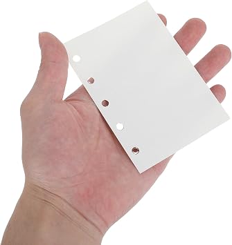 Operitacx 45 Sheets Refill Loose Leaf Paper for M5 Notebook 5 Hole Binder Paper Portable and Flexible Organization for Study and Office Note Taking