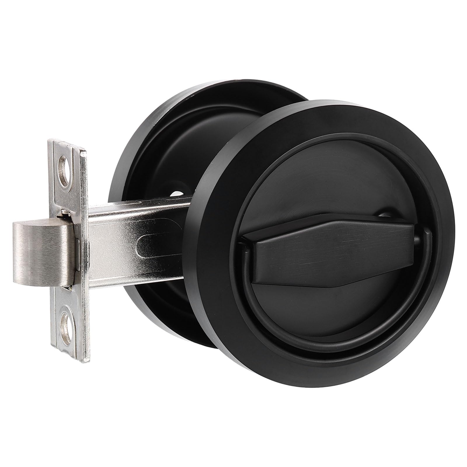 PATIKIL Round Recessed Door Lock, Stainless Steel 304 Hidden Recessed Cup Door Handle