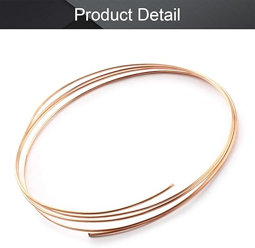 Miniatura 4 de Othmro Tubo de bobina de refrigeración, tubo en espiral, diámetro exterior, 0.079 in, grosor de 0.020 in, longitud de 6.6 ft, tubo de cobre, aire