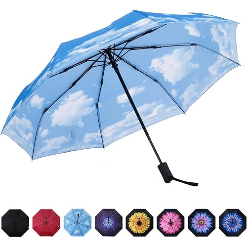 SY COMPACT Travel Umbrella Windproof Automatic Umbrellas Small Compact UV Sun Protection Factory Outlet Umbrella