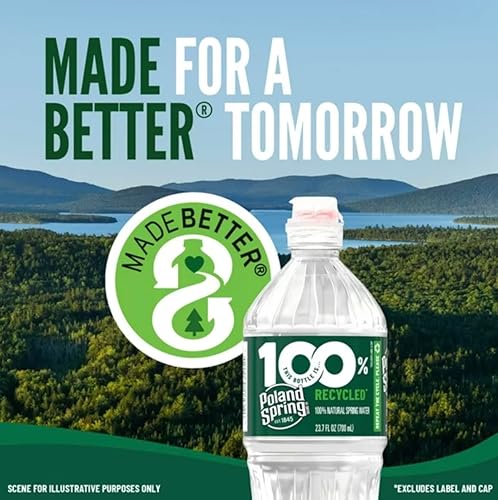 Miniatura 2 de POLAND SPRING Brand Agua de manantial 100% natural, mini botellas de plástico de 8 onzas, paquete de 24 (192 onzas en total)