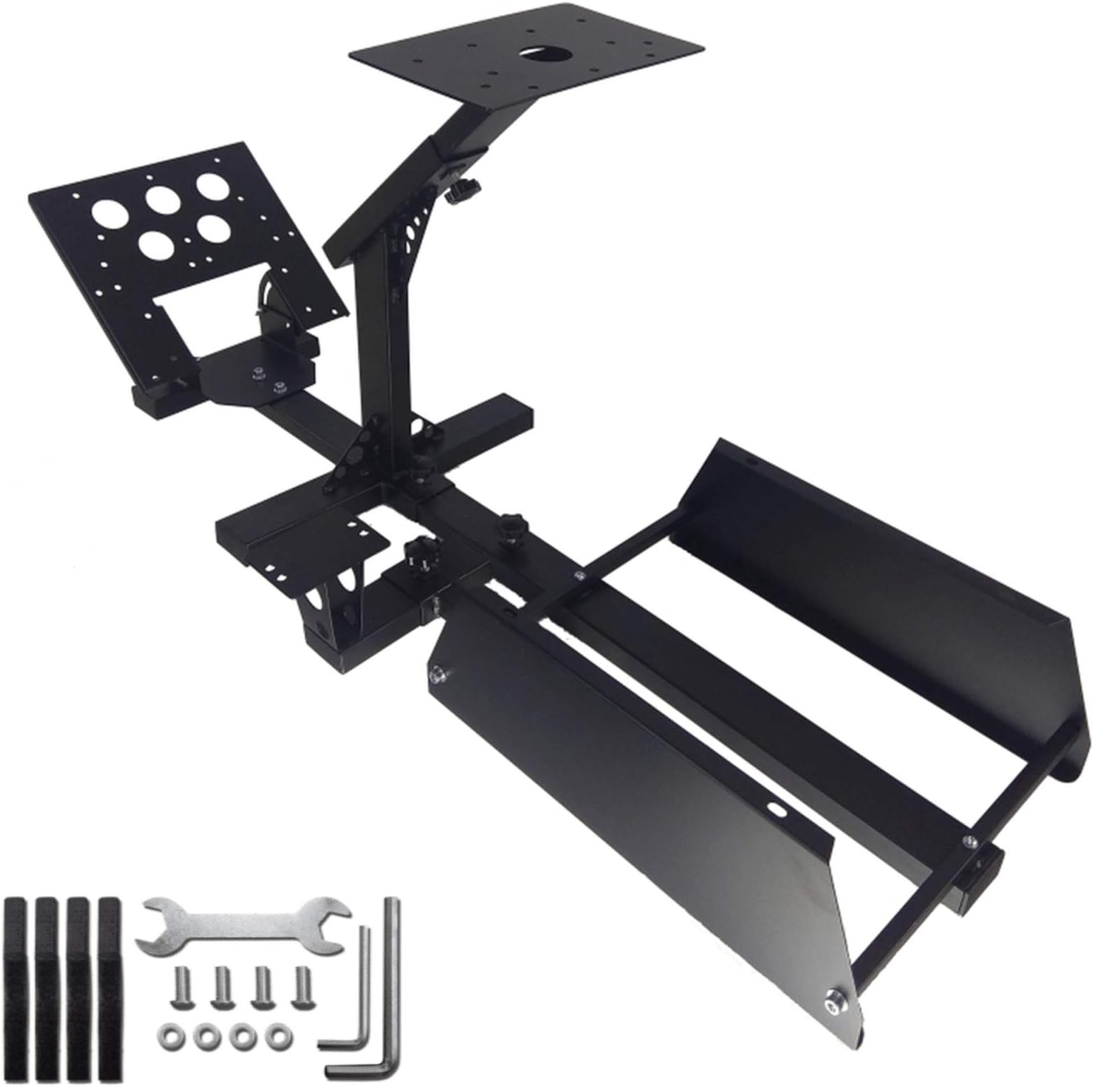 Marada Racing Wheel Stand Simulator Seat Cockpit with Adjustable Wheel Stand Pro Cockpit Racing Simulator Stand .Shifters,Seat and Pedals Not Include
