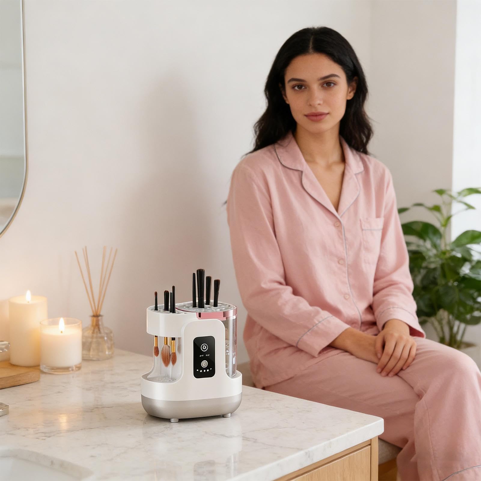 Máquina Limpiadora de Cepillos de Maquillaje de Rotación Rápida