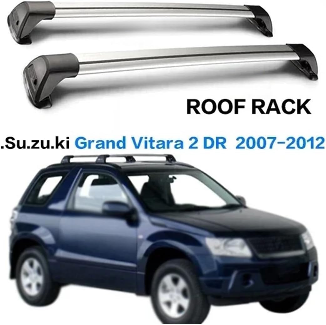 2 Pcs Compatible for Suzuki Grand Vitara 5 Door SUV 2005-2020 Roof Rack Roof Bar Car Special Aluminum Alloy Belt Lock(3 Door)