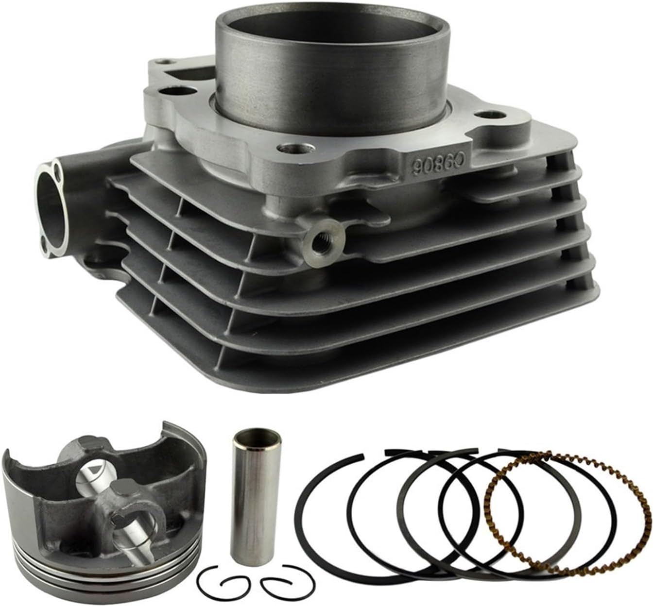 Motorcycle Engine Part 74mm Air Cylinder &Piston Ring Kit Compatible With Yamaha YBR250 XT250 1YB YB XT 250 1S4-11311-00-A0 1S4-11311-01-A0(A)