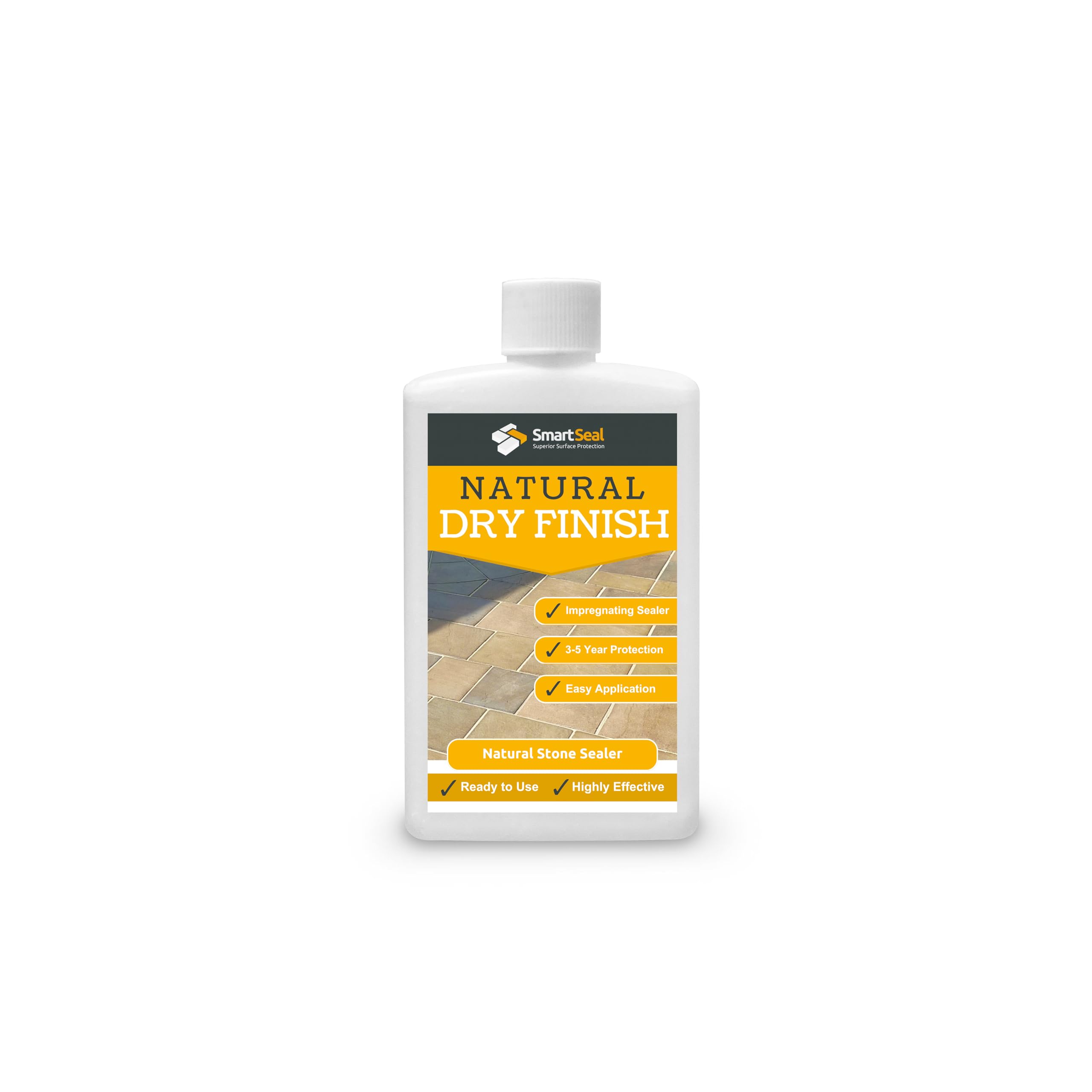 Smartseal Natural Stone Sealer, Dry Finish, Impregnating, Durable, Clear Sealer for Sandstone Limestone, Granite