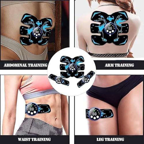 Yonars EMS Trainingsgerät, Elektrischer Muskelstimulator mit 8 Modi & 29 Stufen USB-Wiederaufladbarer Tragbarer Bauchmuskeltrainer Elektrostimulation