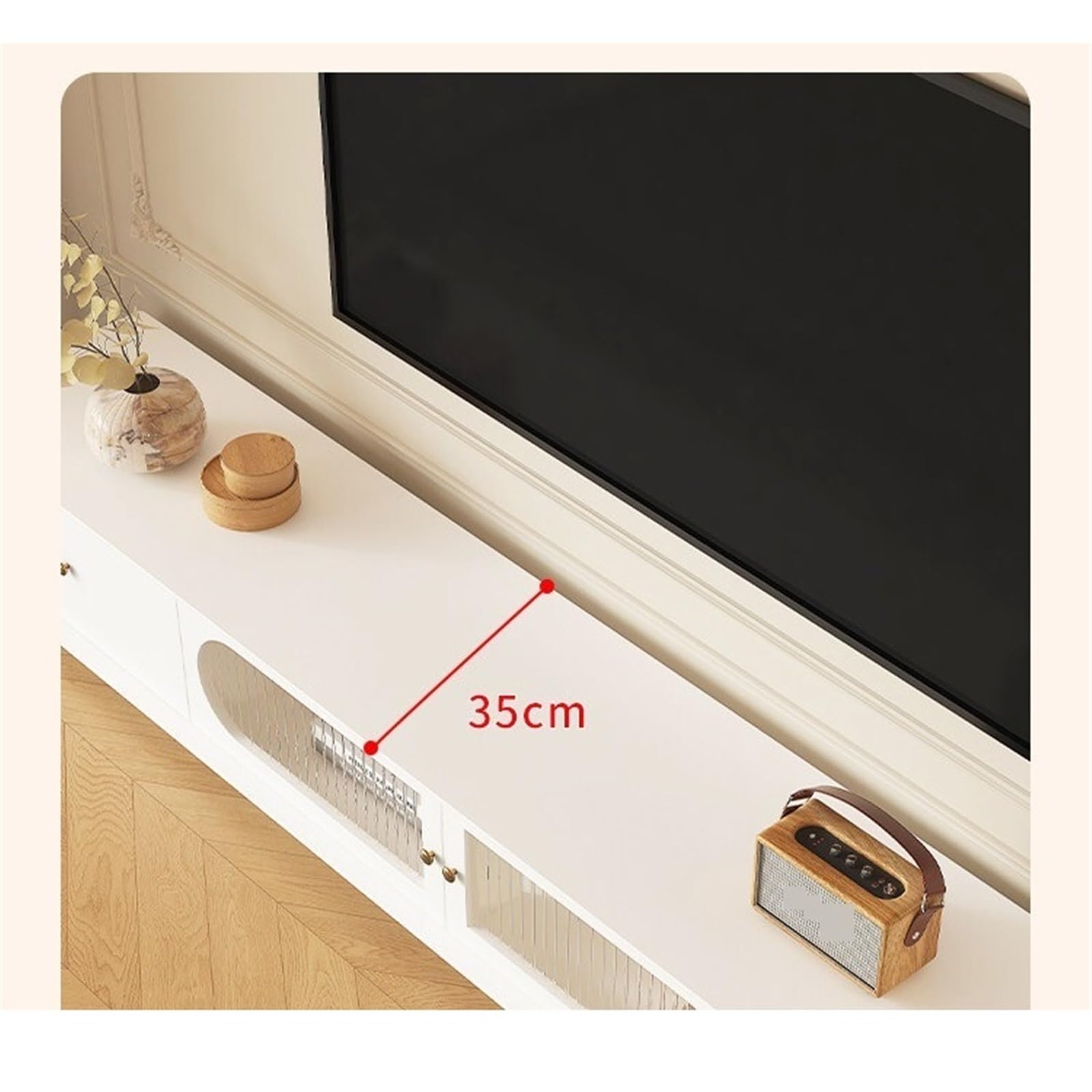 Soporte TV Pared Centro de Entretenimiento con Almacenamiento Consola Multimedia Moderna cajón Mueble de TV con estantes