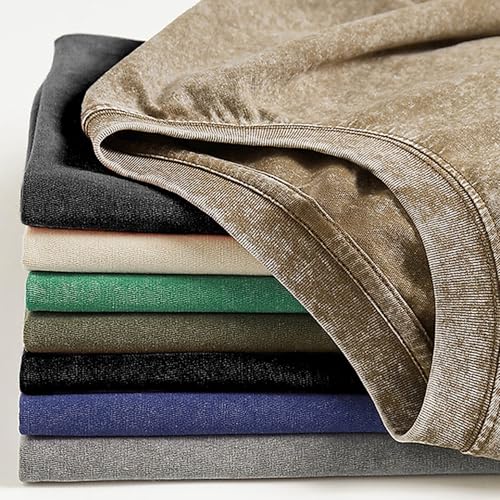 Oversized T-Shirts for Men Vintage Cotton Tee Crew Neck Short Sleeve Tops Men's Loose Fit Casual Fashion Shirt3