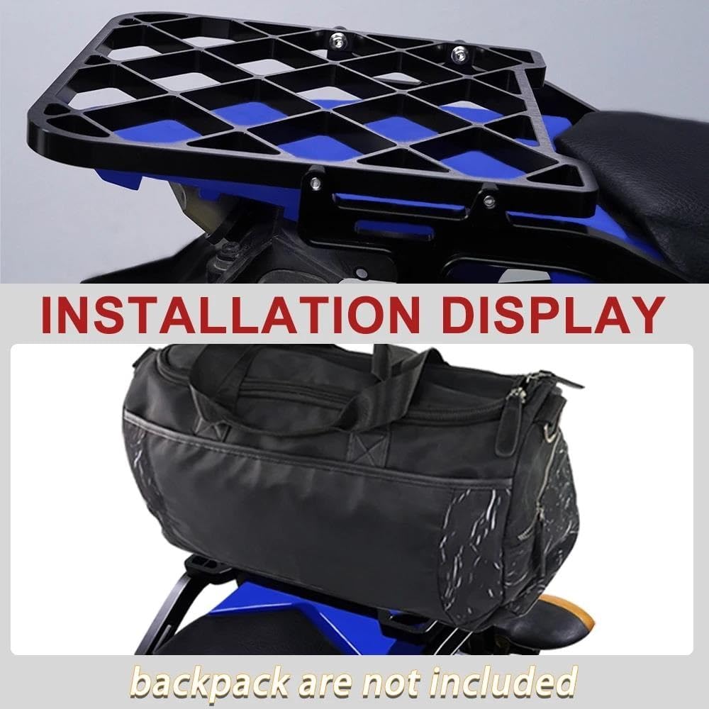 にとって XT250 用 2008-2024 【オートバイリアラゲッジラックカーゴキャリアバイクアクセサリーリアテールストレージラックトップケースホルダーサポートブラケットハーレー】 オートバイリアフェンダーラック荷物ラック取り外し可能な取付ラックサ