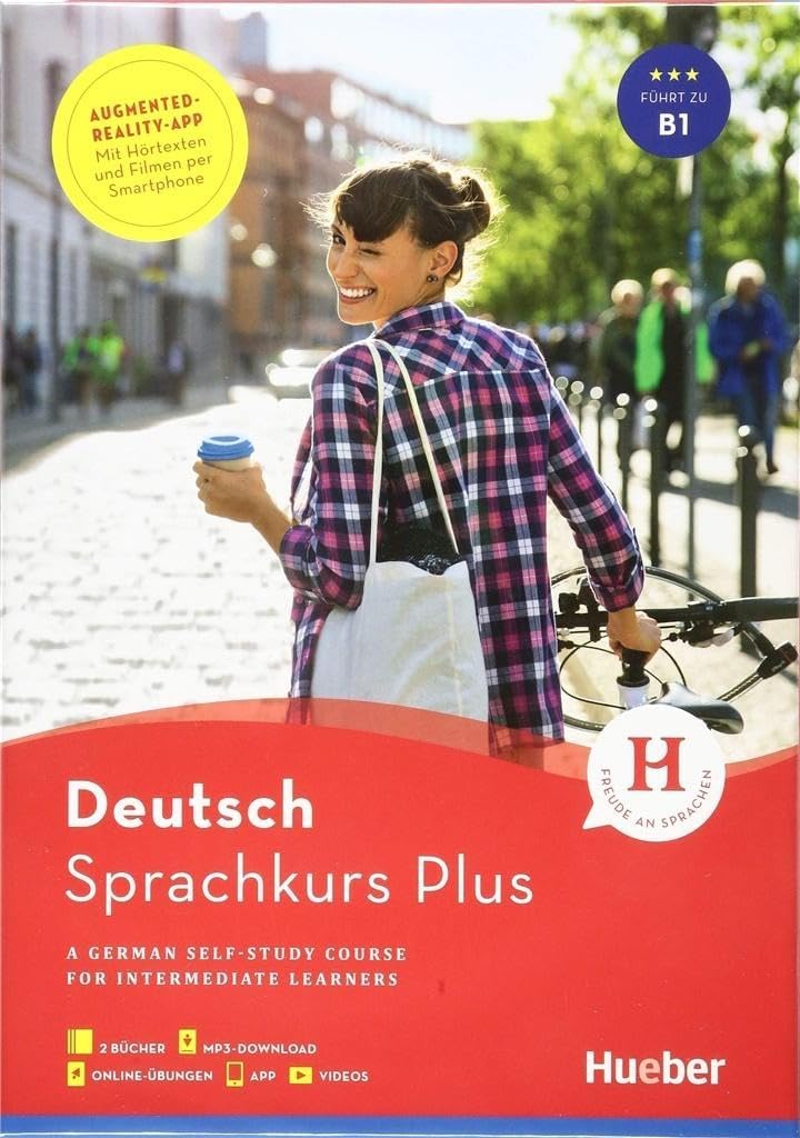Hueber Sprachkurs Plus Deutsch: Buch B1 mit Begleitbuch, Audios online, Online-\ Paperback – Audiobook, 1 Feb. 2019