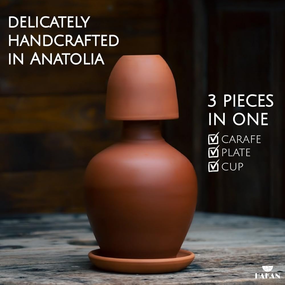Vaso Grande Giardino Ciotola Di Ricambio Grande Per Fontana A Cascata - Stampa 3D In Plastica, Effetto Terracotta, Funzione Acqua Vaso Da Terra