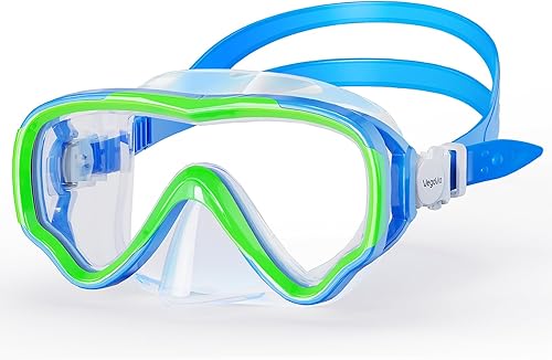 Miniatura 8 de Gafas de natación para niños con cubierta para la nariz, antiempañamiento de visión amplia, máscara de natación transparente para niños y jóvenes de