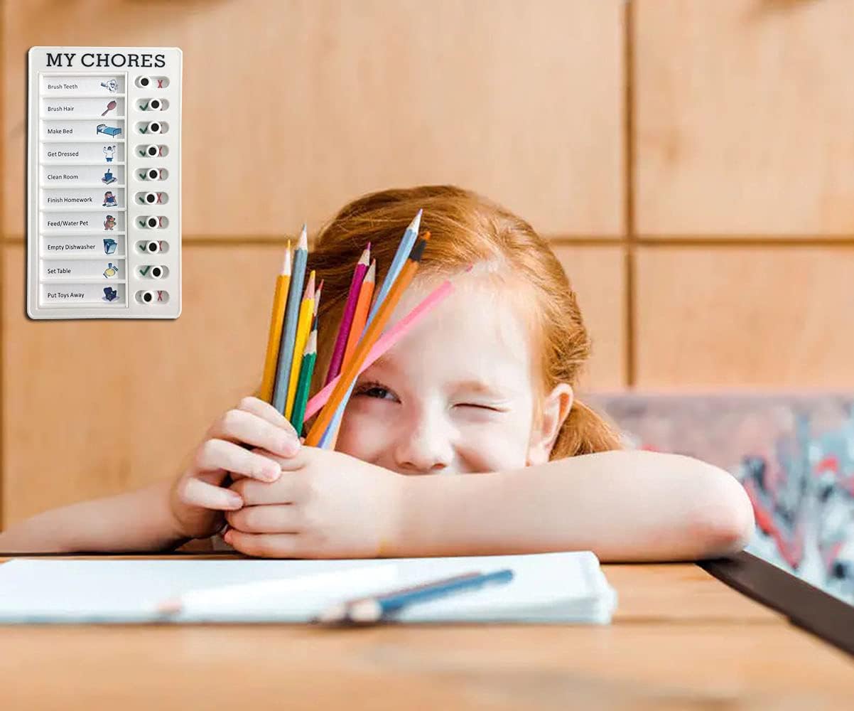 Chore Chart Memo Checklist Board Daily to Do List Planner Check List Chore Board for Kids Adults Chore Chart for Kids Multiple Kids Check Items and Form Good Habit (My Chores)