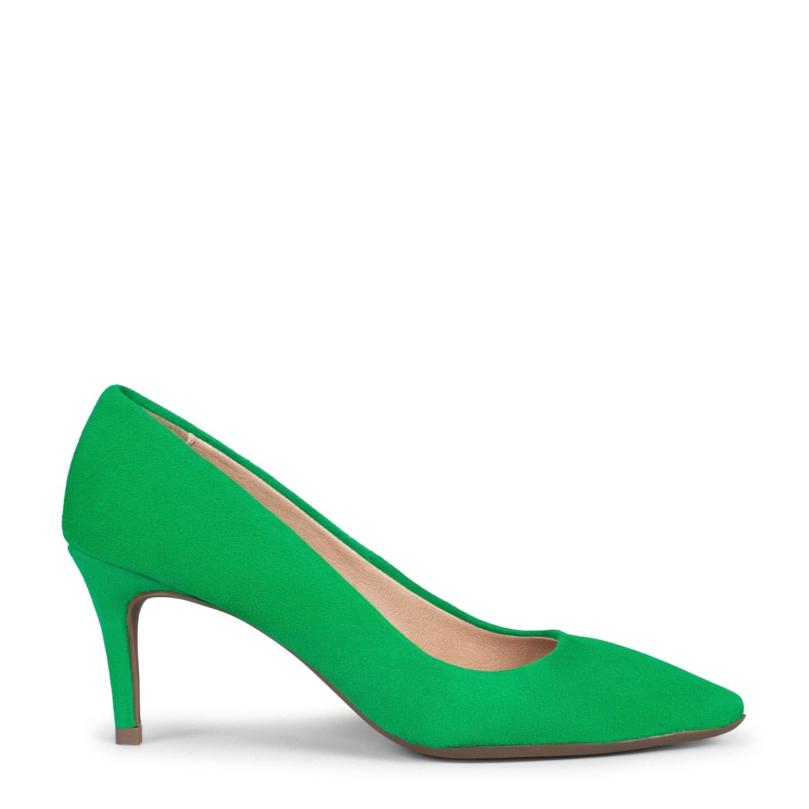 miMaO. Zapatos Mujer de Piel de Ante con tacón Fino y Plantilla de Gel. Diseñado y Fabricado en España