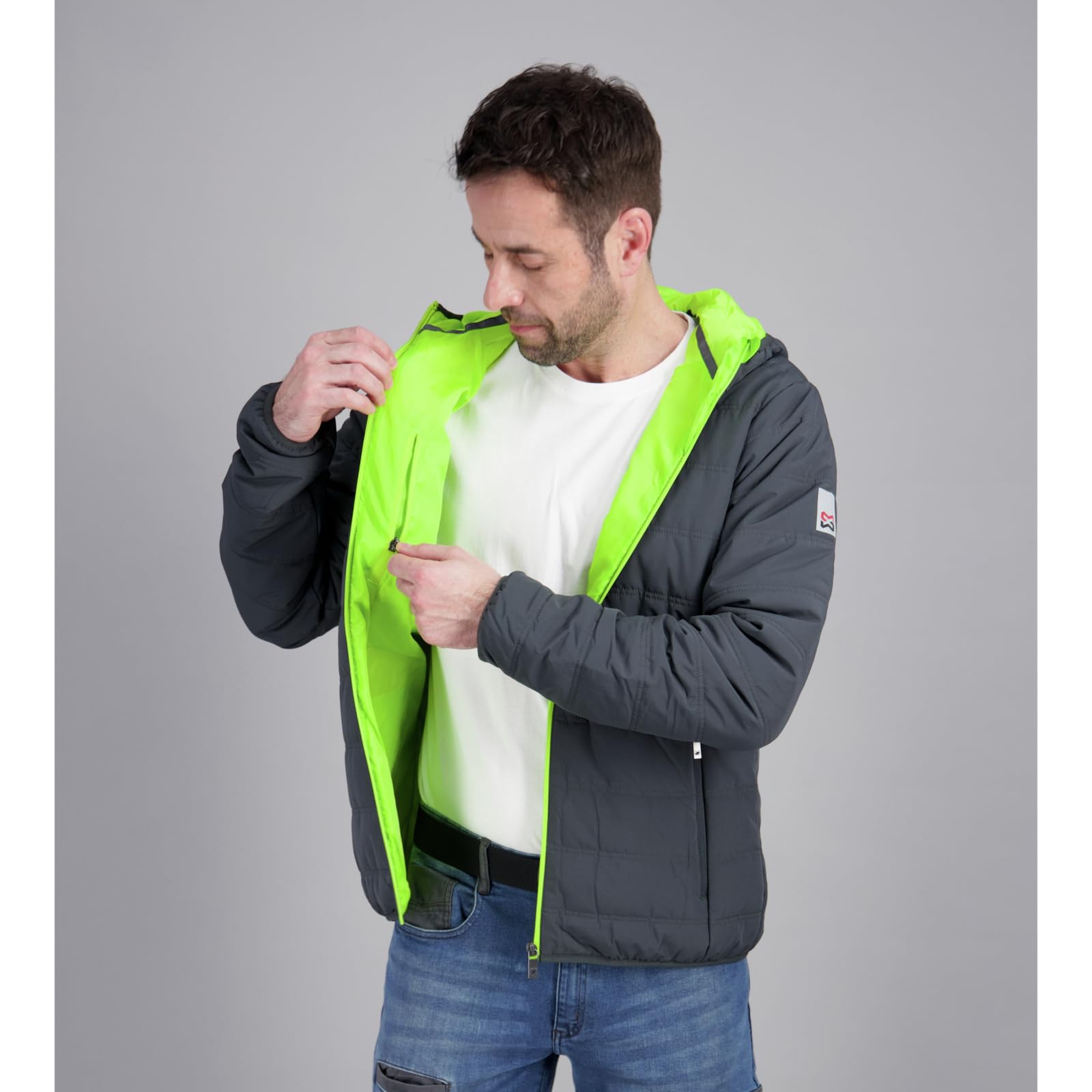 WüRTH MODYF Blouson de travail Matelassé Moon Anthracite/Lime