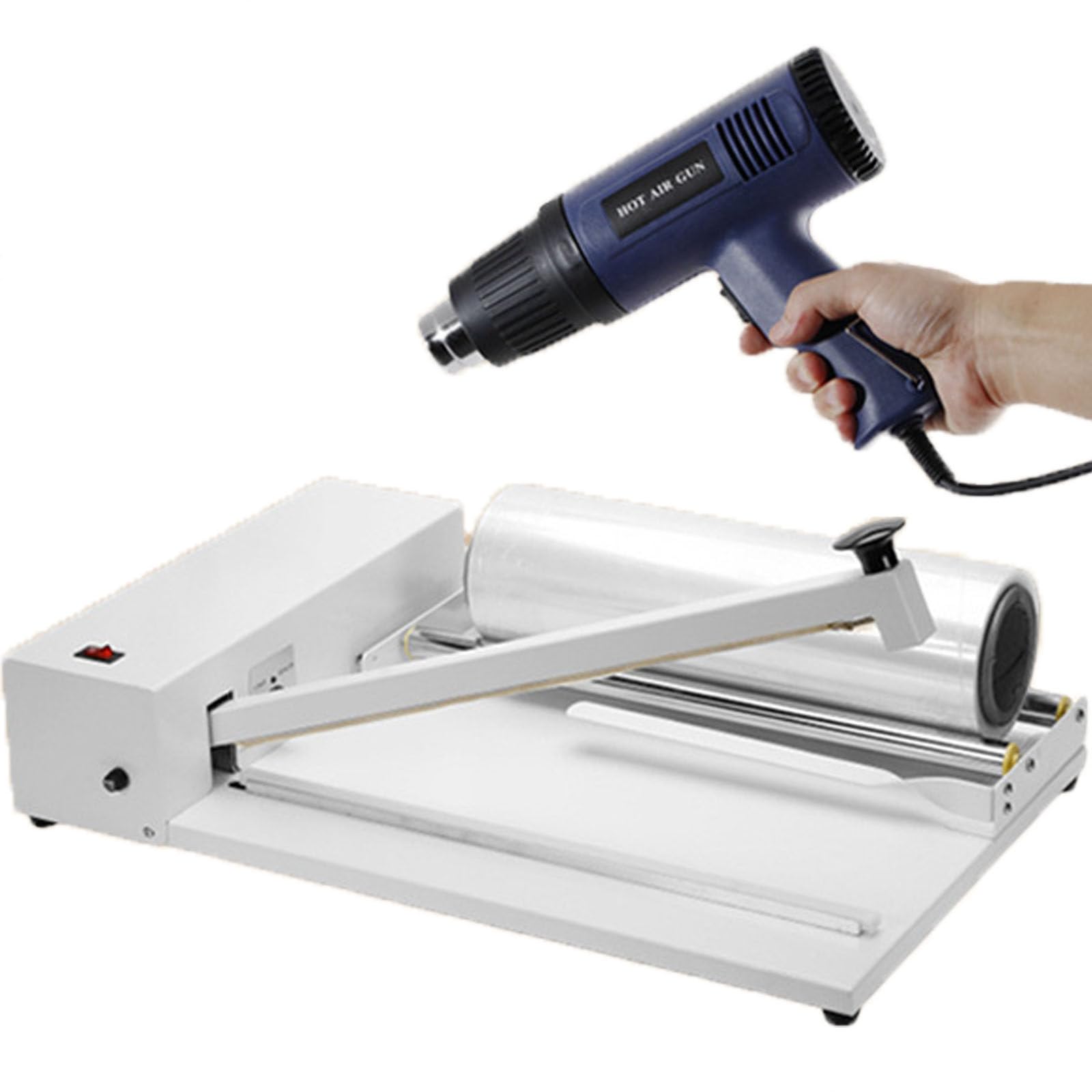 ylpddmm 12‘’ 18‘’ 24‘’ Laminating Machine with a Laminating Film Heat Gun SKA450/45cm