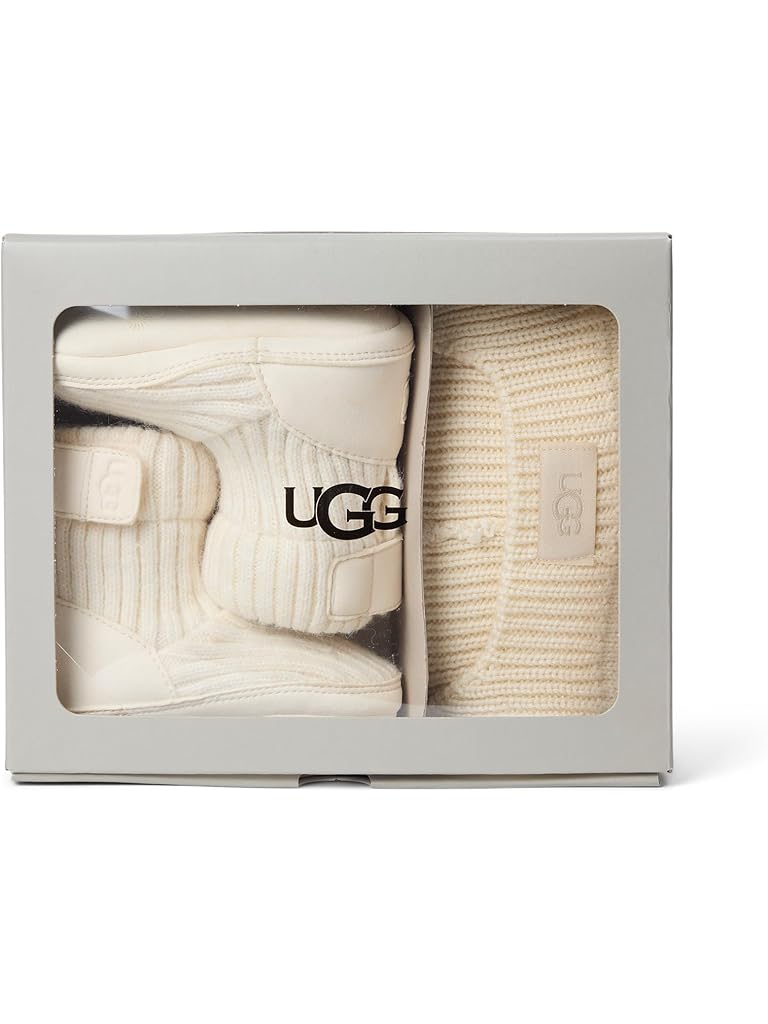 Beige UGG Skylar And UGG Beanie (Infant)