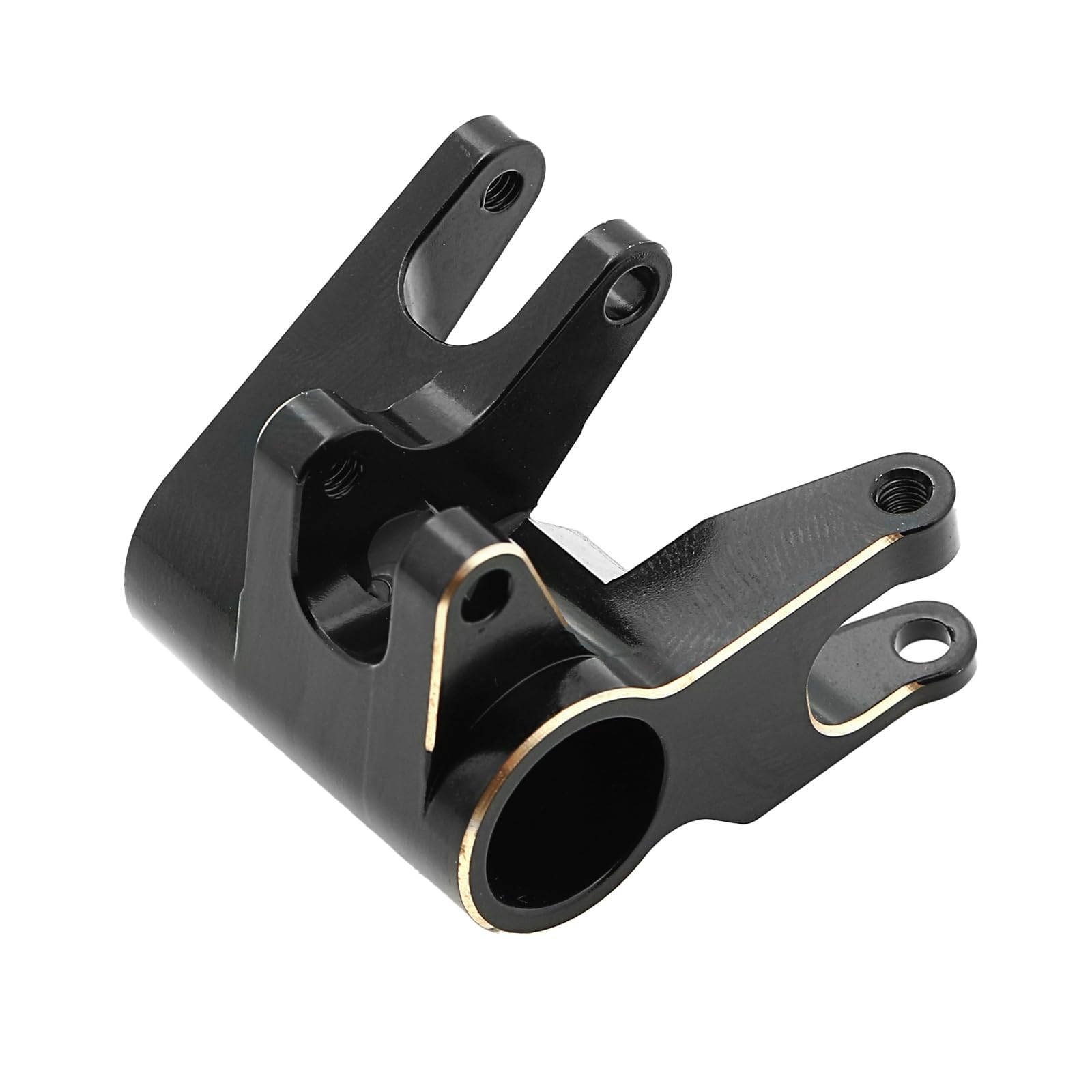 Support de liaison d'essieu avant en laiton Axial SCX10 Pro 1/10 HUIOP noir