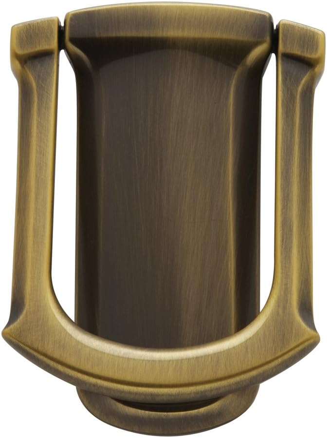 Baldwin 0105.050 Tahoe Door Knocker, Satin Brass and Black