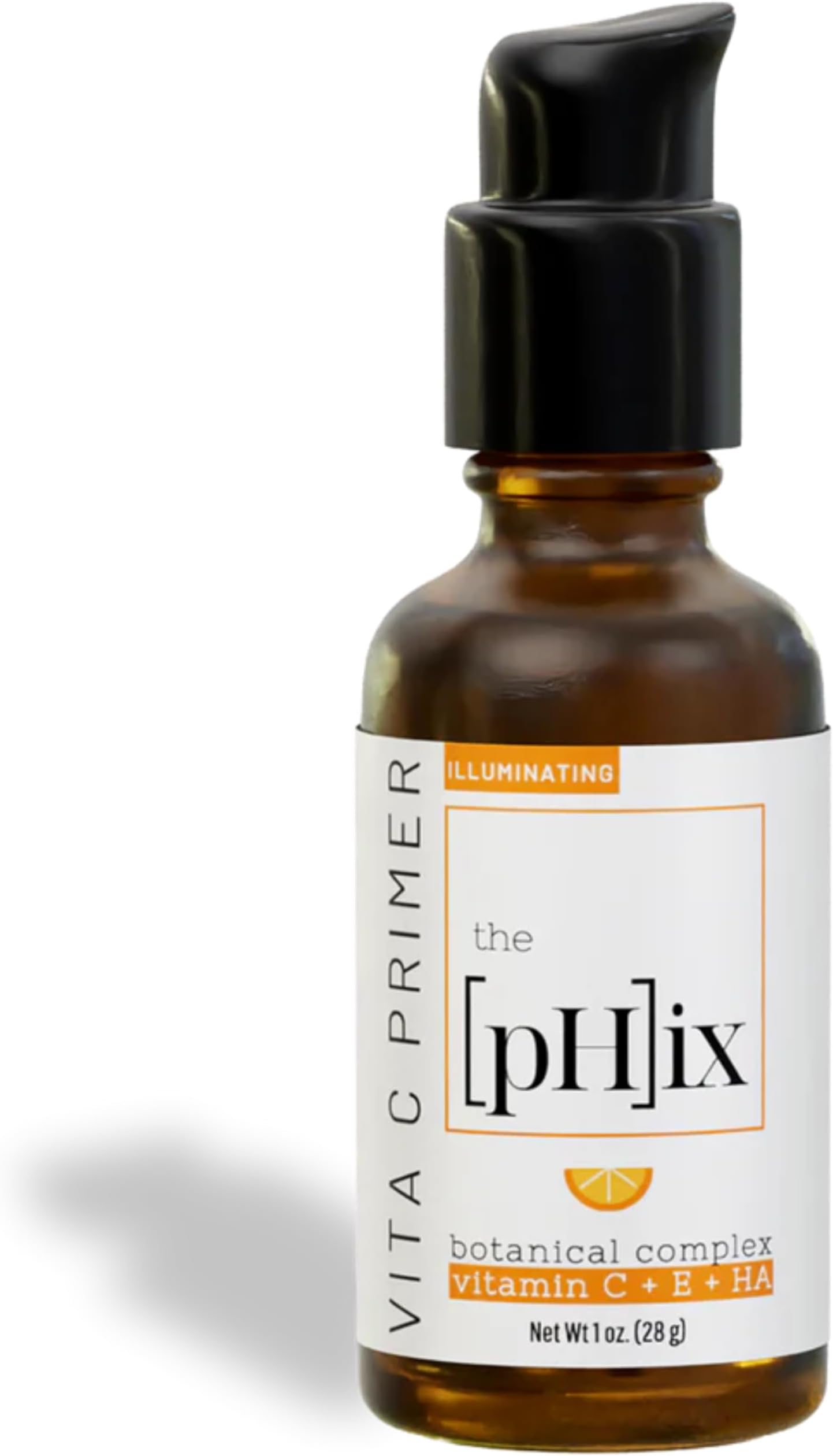 THE PHIXVitamin C Primer - with Niacinamide, Hyaluronic Acid, Vitamin B, Vitamin E, Collagen Boosting, Antioxidant-Rich Cream, Reduces Facial Pores and Face Wrinkles, Vegan Skin Care Serum