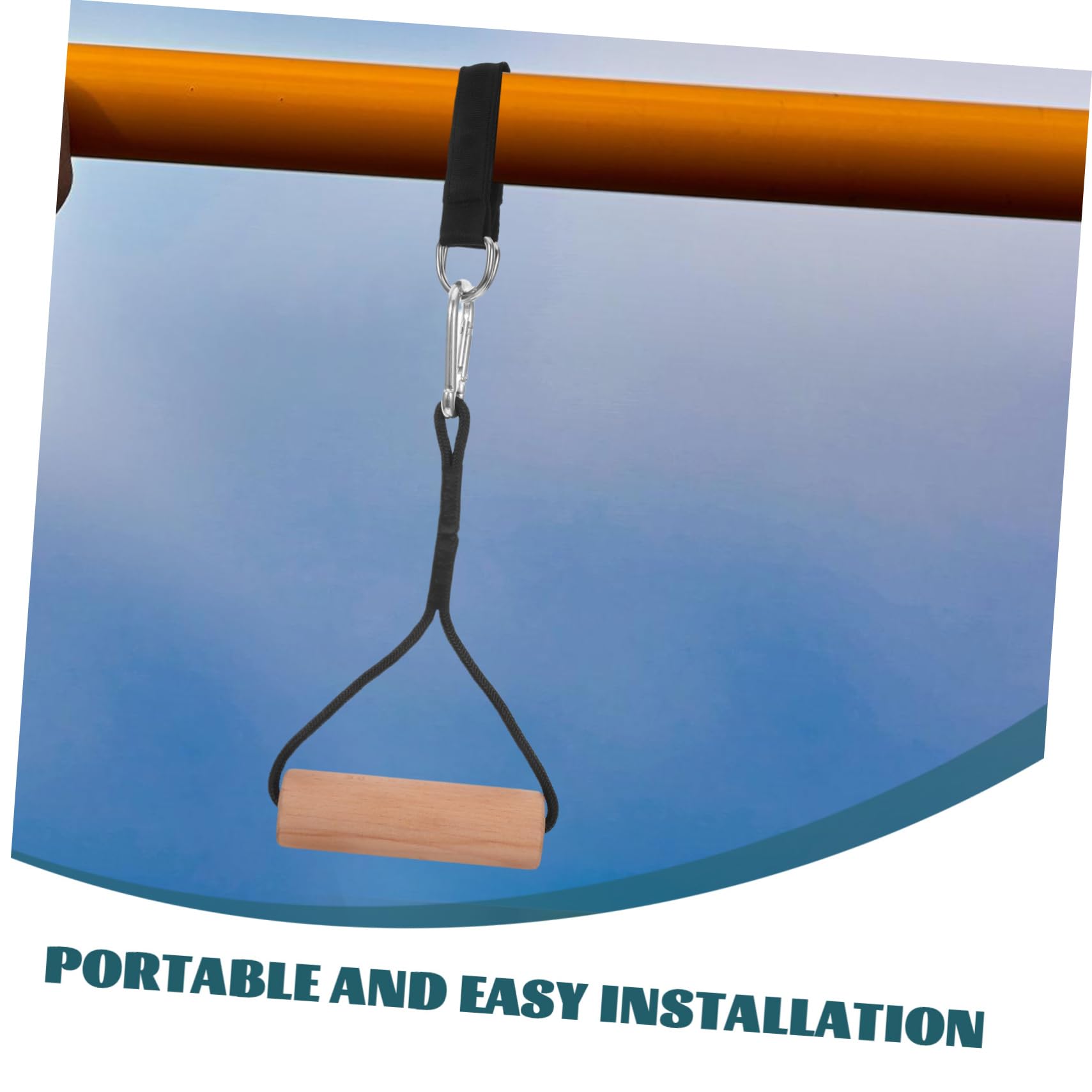 Anillas Gimnasia de Madera para Entrenamiento de Anillas Portátiles para Ejercicio de Brazos y Muñecas Equipamiento Fitness para Gimnasio y Casa