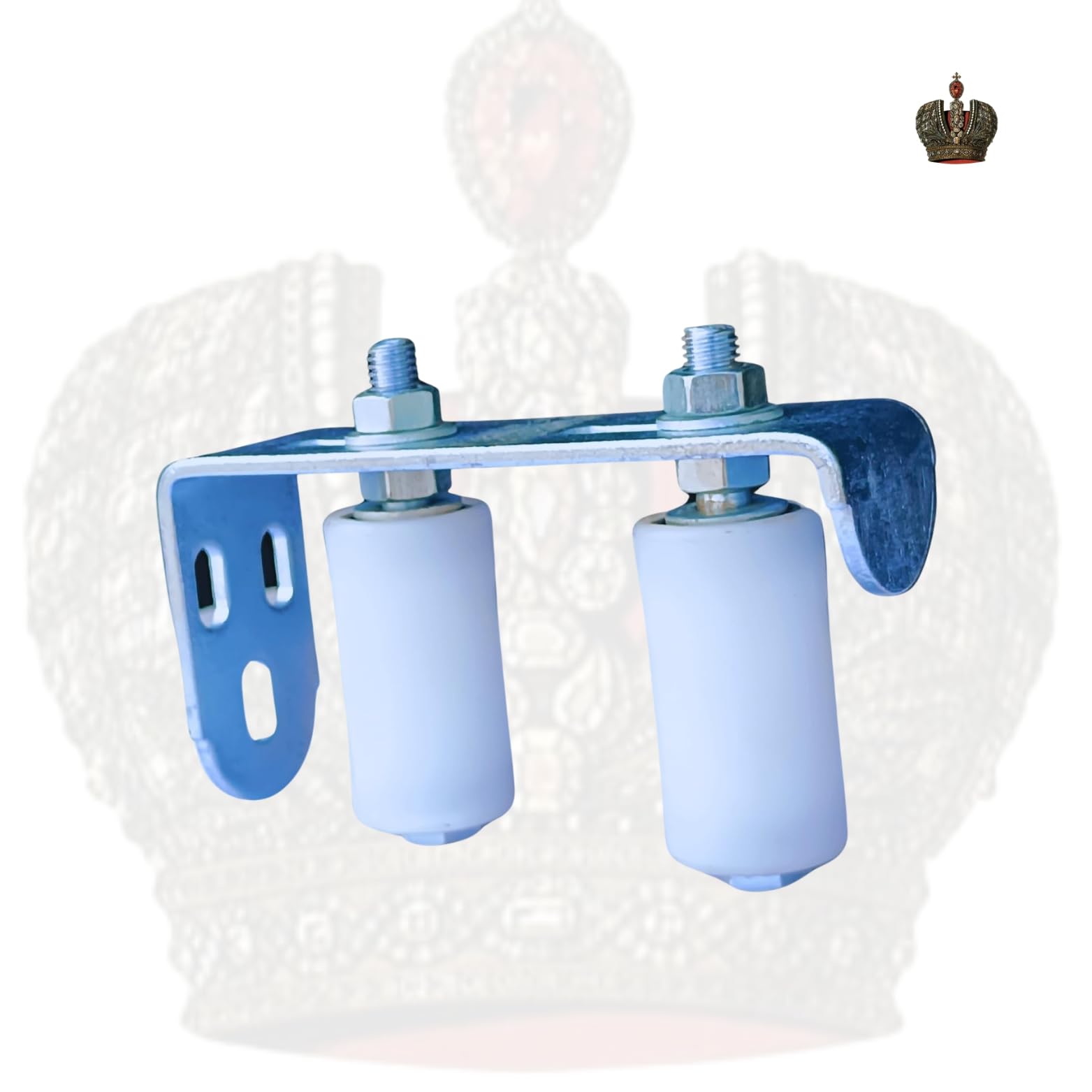 MONARCH HEADS Monarch - Heavy Duty Adjustable Sliding Gate Guide Roller with Double Ball Bearing Nylon Wheels