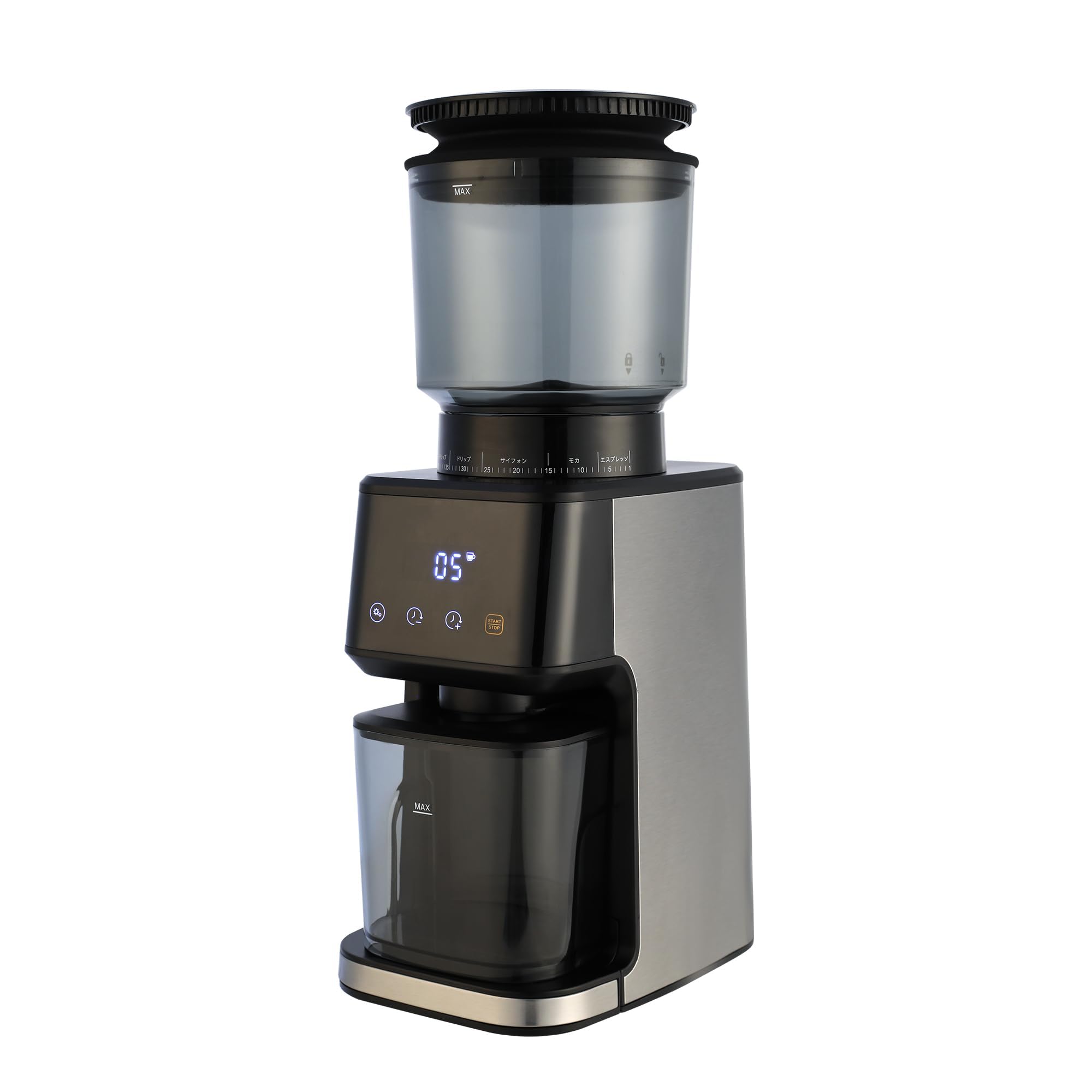 Amazon.co.jp: コーヒーミル 電動 コーヒーグラインダー コーン式 