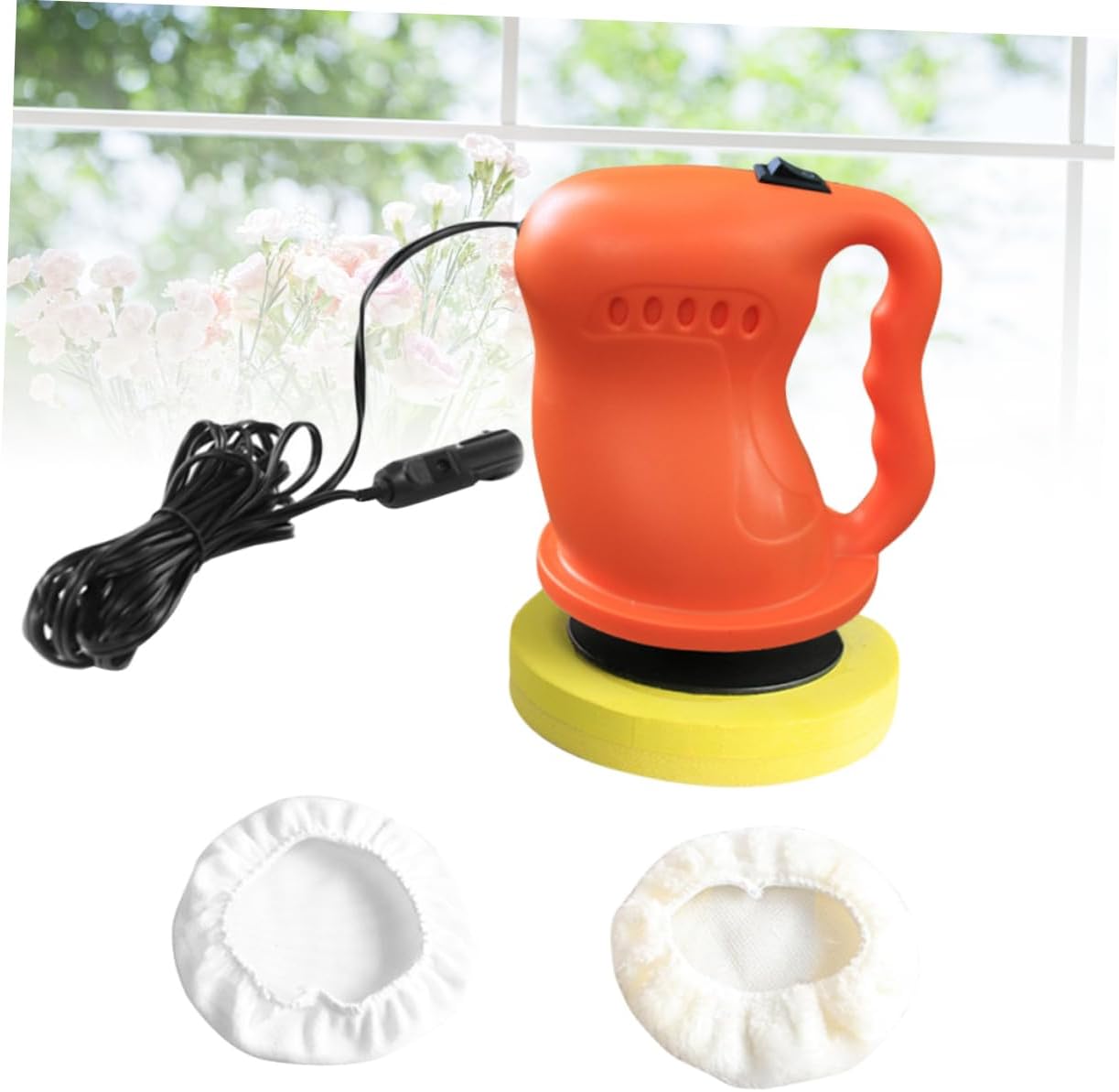 ULTECHNOVO 12V Car Polisher Waxing Machine Kit Detachable Handle Compact Electric Buffer Polisher for Auto Detailing and Scratch Removal