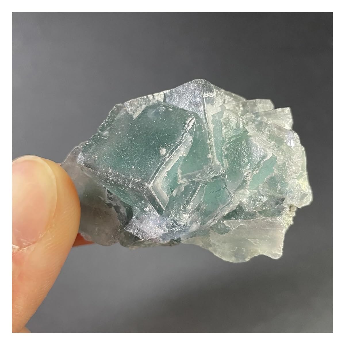Cristal de Fluorite Verte naturelle, pierre de quartz décorative J127 40g